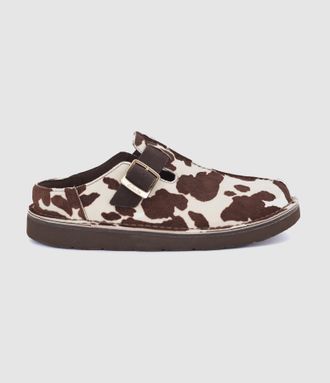 Clarks Mules Solsbury Mule Cow Print