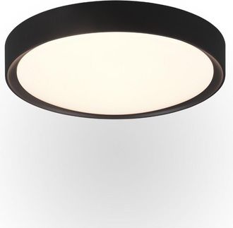 Trio Clarimo Plaf&oacute;n Redondo Led Regulable Negro Ip44 &Oslash;33 Cm Lighting