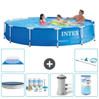 Intex Piscina Con Estructura Redonda - 366x76 Cm - 7-piezas S31550