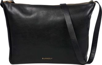 Burkely Leather Shoulder Bag Fine Florence Crossbody Bag Black