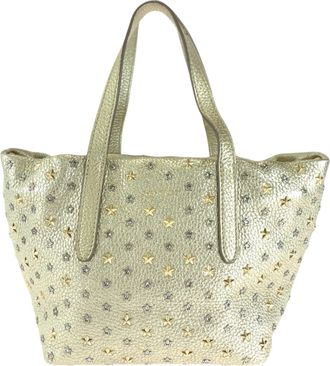 Jimmy Choo London Leather Handbag Tote Bag (Pre-Owned)