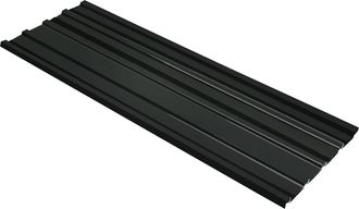 vidaXL Panel De Techo 12 Uds. Antracita 129 X 45 Cm Acero Galvanizado Vidaxl