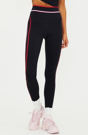 Beach Riot Solara Side Stripe Leggings in Royal Noir at Nordstrom, Size X-Large