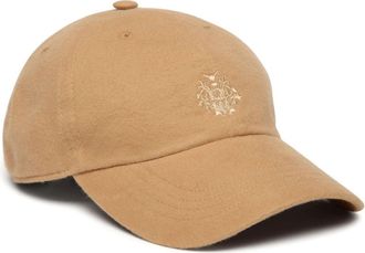 Bally logo-embroidered cap - women - Cotton - One Size - Neutrals