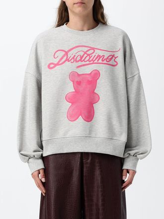 Disclaimer Felpa girocollo relaxed fit in cotone con stampa teddy bear
