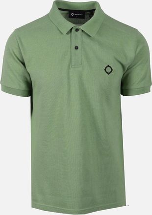 Mastrum Mens Ma.strum MAS4464 SS Pique Polo Shirt - Sage - Green - Size: 40