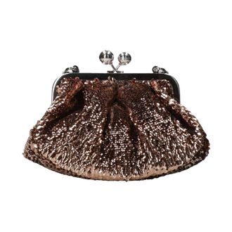 Max Mara Clutches, female, Brown, Size: ONE SIZE Pasticcino Bag