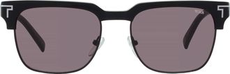 Tumi Grey Square Mens Sunglasses STU514 0BLA 53