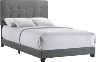 Intercon Addyson Full UPH Bed in Addyson Gunmetal Fabric