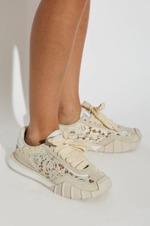 Dolce & Gabbana Athletic Sports Shoes, Womens, Cream