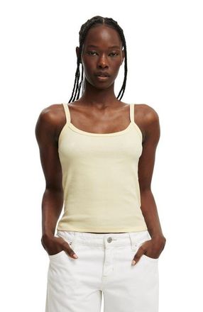 Cotton On Womens Goldie Rib Scoop Cami in Vanilla Glow at Nordstrom, Size X-Small