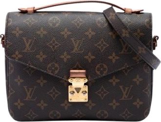 Louis Vuitton Pre-owned Pochette Metis - Dames - Vintage Handtas - Bruin - ONE Size - Leer - Vintage