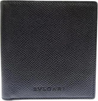 Bulgari Pre-owned Wallets, male, Black, Size: ONE SIZE Pre-owned Vintage Wallet (bi-fold)
