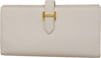 Herm&egrave;s Epsom Leather Long Wallet (Bi-Fold) (Pre-Owned)