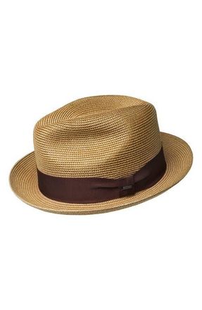 Bailey Craig Woven Fedora in Tan at Nordstrom, Size X-Large