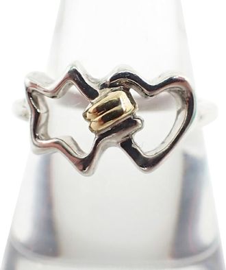 Tiffany & Co. Gold Silver Yellow Gold (18K) Sterling Silver 925 Band Ring (Pre-Owned)