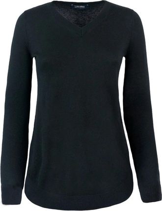 Max Mara Zwarte Wollen Trui - Dames - V-hals truien - Zwart - L - Wol - Truien & Vesten