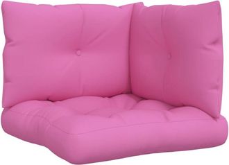 vidaXL Cojines Para Pal&eacute;s 3 Piezas Tela Oxford Rosa Vidaxl