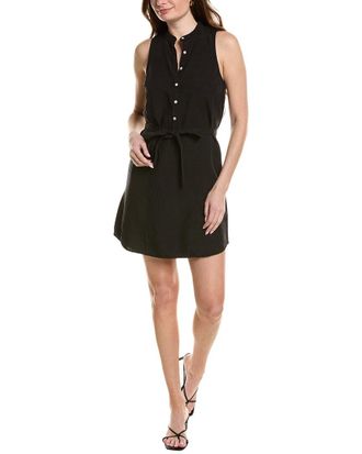Bella Dahl Sleeveless Placket Linen-Blend Dress