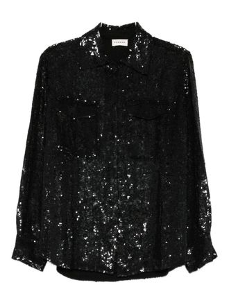 P.A.R.O.S.H. Womens Sequined Shirt