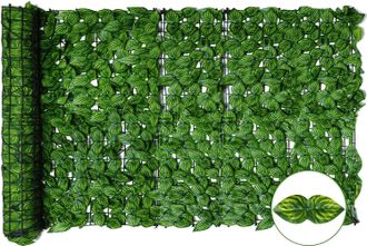No Brand Valla De Privacidad De Hiedra Artificial, Muro Verde, Pantalla De Privacidad Para Balc&oacute;n De 0,5 M X 3 M, Hoja Artificial, Rollo De Valla Verde Con Hoj