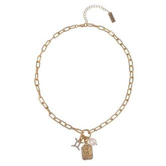 Hallmark Zodiac Pendant Necklace in Gold - Gemini at Nordstrom, Size 18