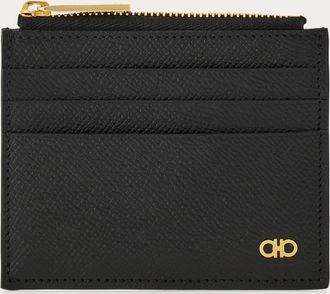 Ferragamo Men Gancini credit card holder Black