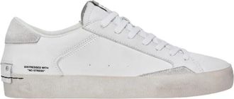 Crime London Distressed Sneakers - Dames - Sneakers - Wit - 40 EU - Leer - Schoenen