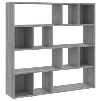 Berkfield Home Book Cabinet/Room Divider Grey Sonoma 105x24x102 cm | Size: 105 x 24 x 102 cm