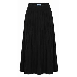 Malo Black Cotton Women Womens Skirt