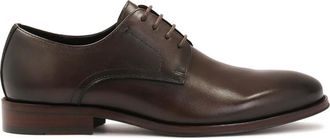 Kazar Schoenen, Heren, Bruin, 43 EU, Leer, Klassieke bruine open teen halfschoenen