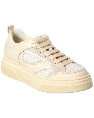 Ferragamo Cassina Leather & Mesh Sneaker