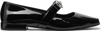 Versace Medusa-head leather ballerina shoes - women - Leather - 37.5 - Black