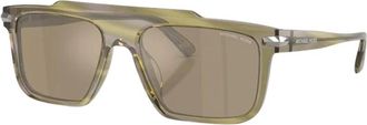 Michael Kors Boston Mk 2278U 40407I - Heren - Zonnebrillen - Groen - 57 MM - Accessoires
