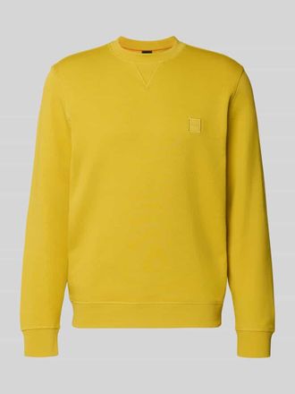 Boss Orange by Hugo Boss BOSS Orange Relaxed Fit Sweatshirt aus reiner Baumwolle Modell WESTART in GELB, Gr&ouml;&szlig;e XXXL