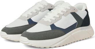 Jack & Jones Jack & Jones Aspire Runner Polyurethaan Heren Witte Castlerock/Navy Blazer Sneakers