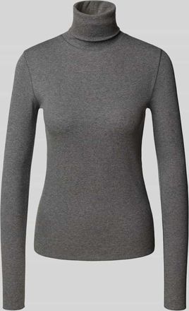 Polo Ralph Lauren Longsleeve aus Lyocell-Mix in Strick-Optik in Mittelgrau, Größe XL