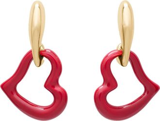 Kate Spade New York heart drop earrings in Dark Scarlet at Nordstrom
