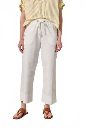 Lilla P Wide Leg Summer Pant In White