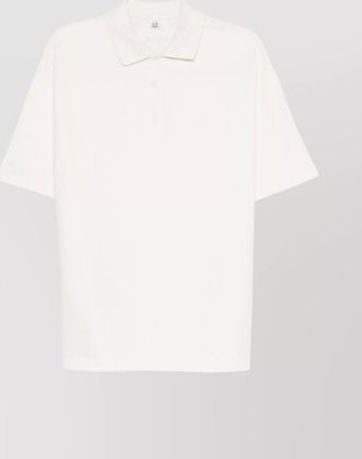 C.P. Company cotton polo shirt logo