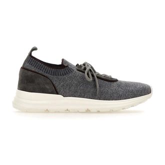 Eleventy Knitted Low-Top Trainers - male - Eleventy - Sneakers - Gray - 10 UK - Shoes