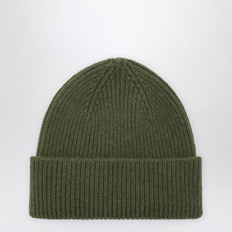 Le Bonnet Beanie in wool and Caregora in Jungle