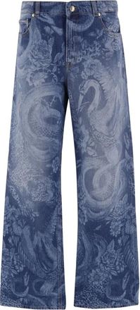 Just Cavalli Jeans, Dames, Blauw, W30, Wide Jeans