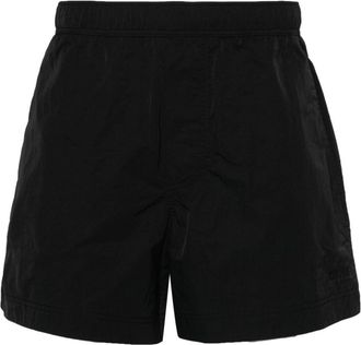 Ermenegildo Zegna embroidered-logo swim shorts - men - Polyester/Polyamide - S - Black