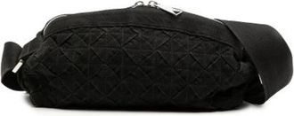 Bottega Veneta Pre-owned Belt Bags, female, Black, Size: ONE SIZE Pre-owned Canvas Crossbody Bag