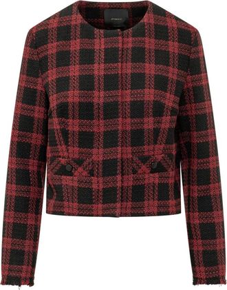 Pinko Tweed Jassen - Dames - Blazers - Veelkleurig - S - Tweed - Jassen