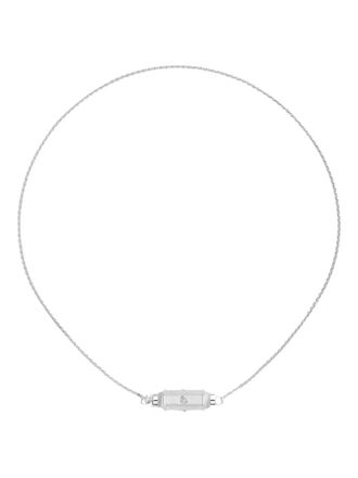 Marie Lichtenberg diamond micro coco necklace - Argento