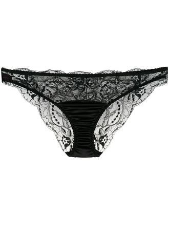 Fleur Of England lace brief thongs - Black