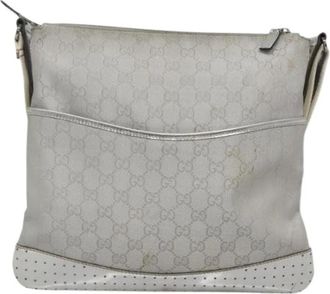 Gucci Vintage, unisex, Grijs, ONE Size, Pre-owned Vintage Cross Body Bag