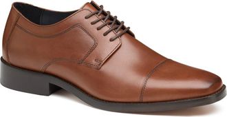 Johnston & Murphy Novick Cap Toe Derby - Wide Width Available in Tan at Nordstrom Rack, Size 10.5